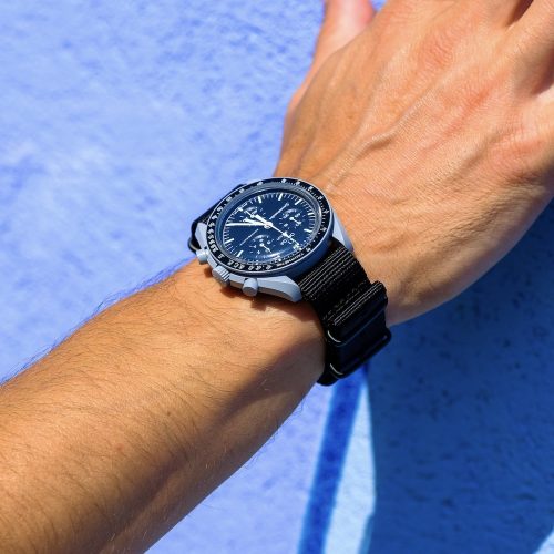 Bracelete Estilo Nato Clássica Black - PVD Black - Image 4