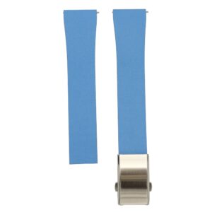Bracelete Classic Cut To Size em Borracha FKM com Fecho Desdobrável – Azul Claro