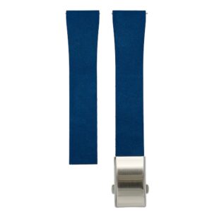Bracelete Classic Cut To Size em Borracha FKM com Fecho Desdobrável – Azul Escuro
