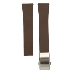 Bracelete Classic Cut To Size em Borracha FKM com Fecho Desdobrável – Castanho