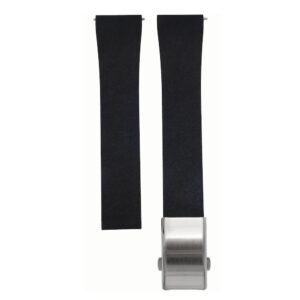 Bracelete Classic Cut To Size em Borracha FKM com Fecho Desdobrável – Preto